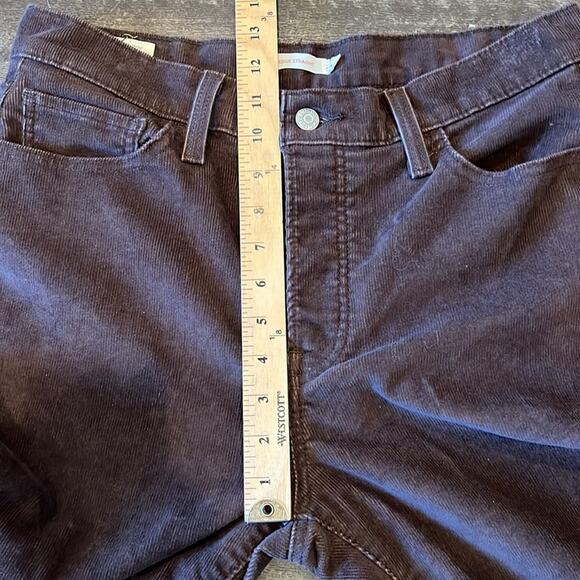 Levi's Wedgie Straight Brown Corduroy Pant Size 31 - Picture 9 of 11